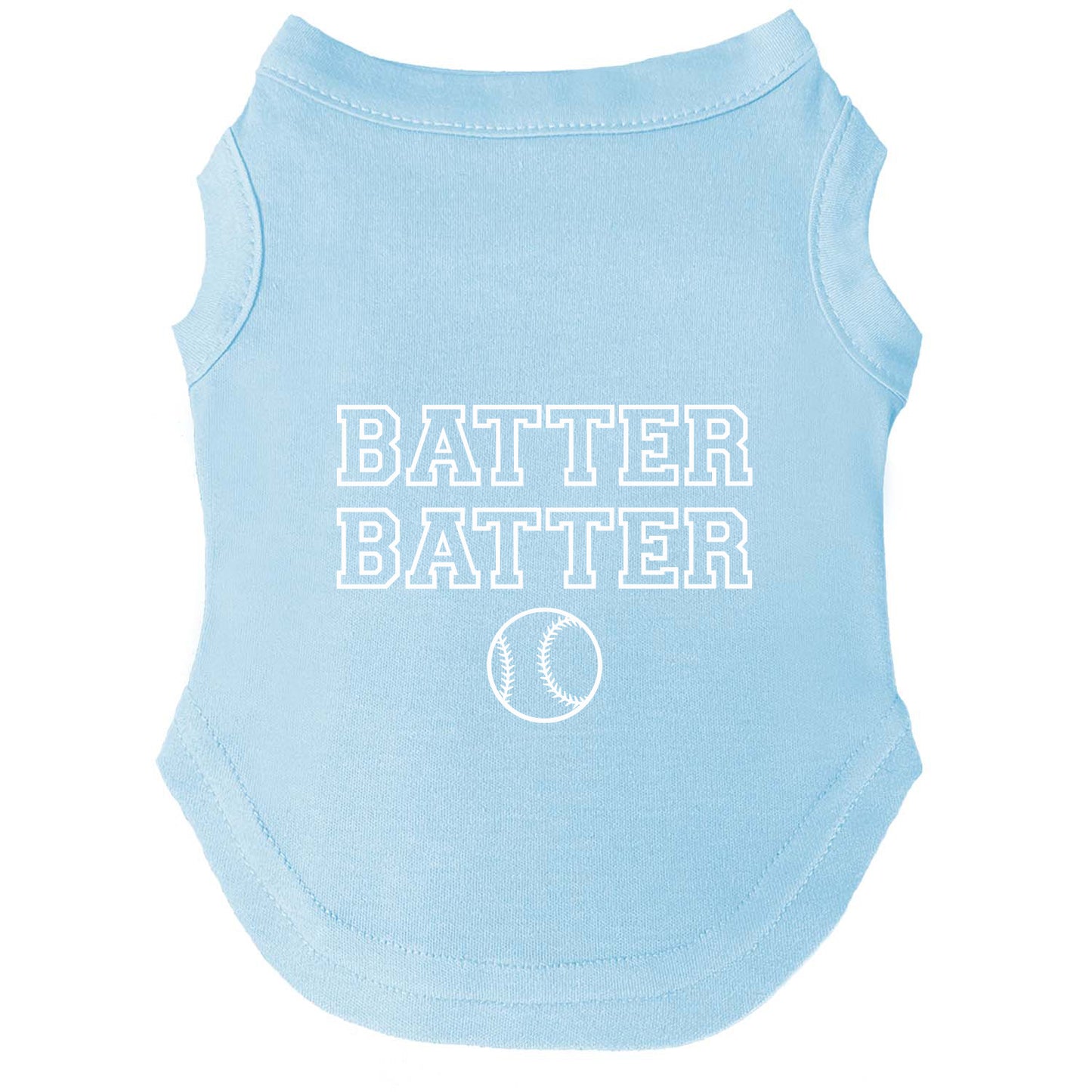 Batter Batter | Baseball Dog Tee | Playful Game Day Pet Shirt | Sporty Dog Apparel | Fun Dog Outfit for Baseball Fans