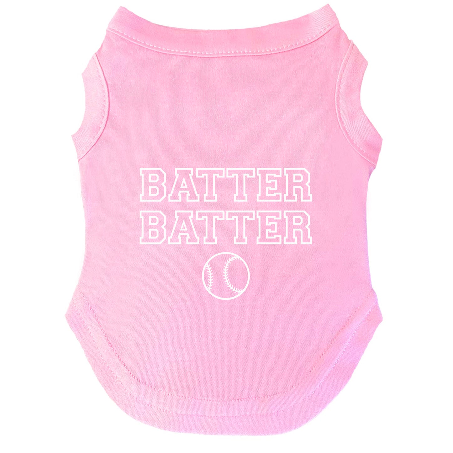 Batter Batter | Baseball Dog Tee | Playful Game Day Pet Shirt | Sporty Dog Apparel | Fun Dog Outfit for Baseball Fans