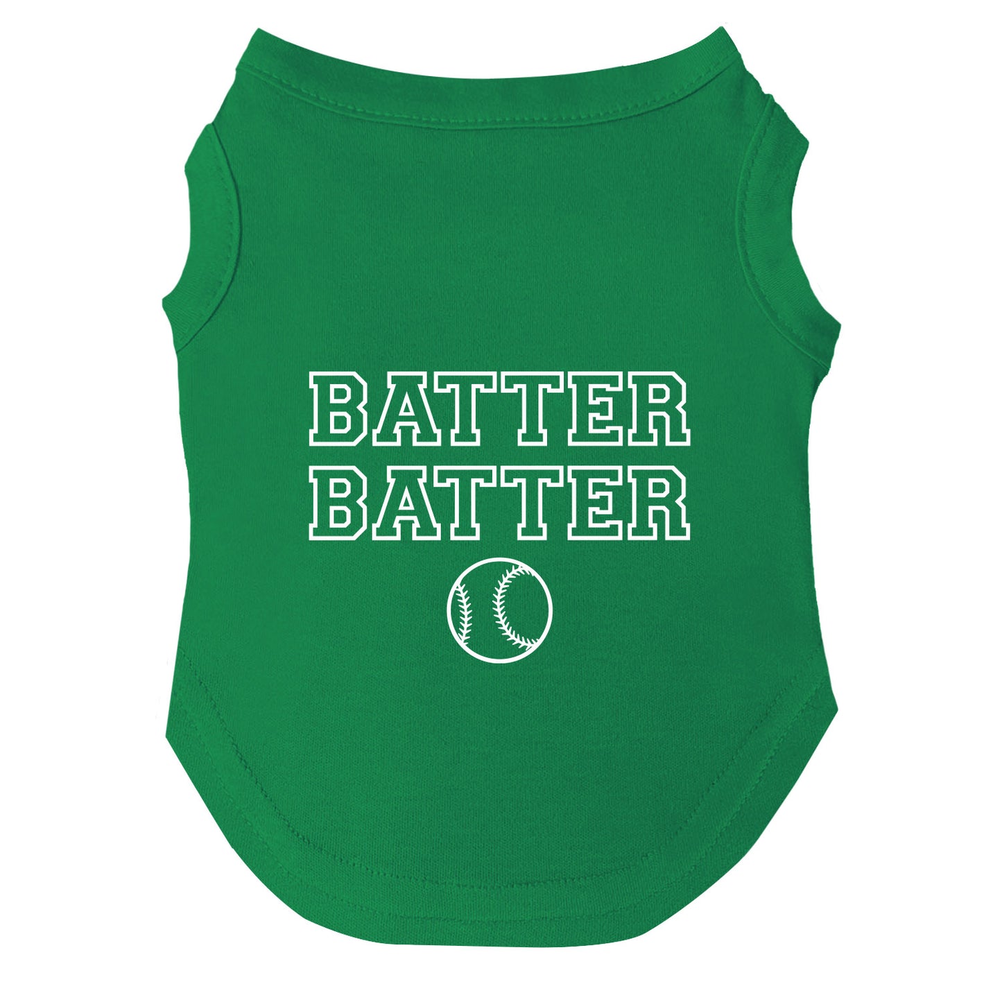 Batter Batter | Baseball Dog Tee | Playful Game Day Pet Shirt | Sporty Dog Apparel | Fun Dog Outfit for Baseball Fans