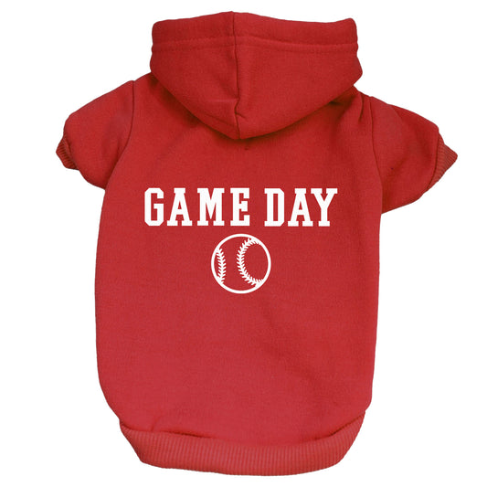 Game Day Baseball Dog Hoodie