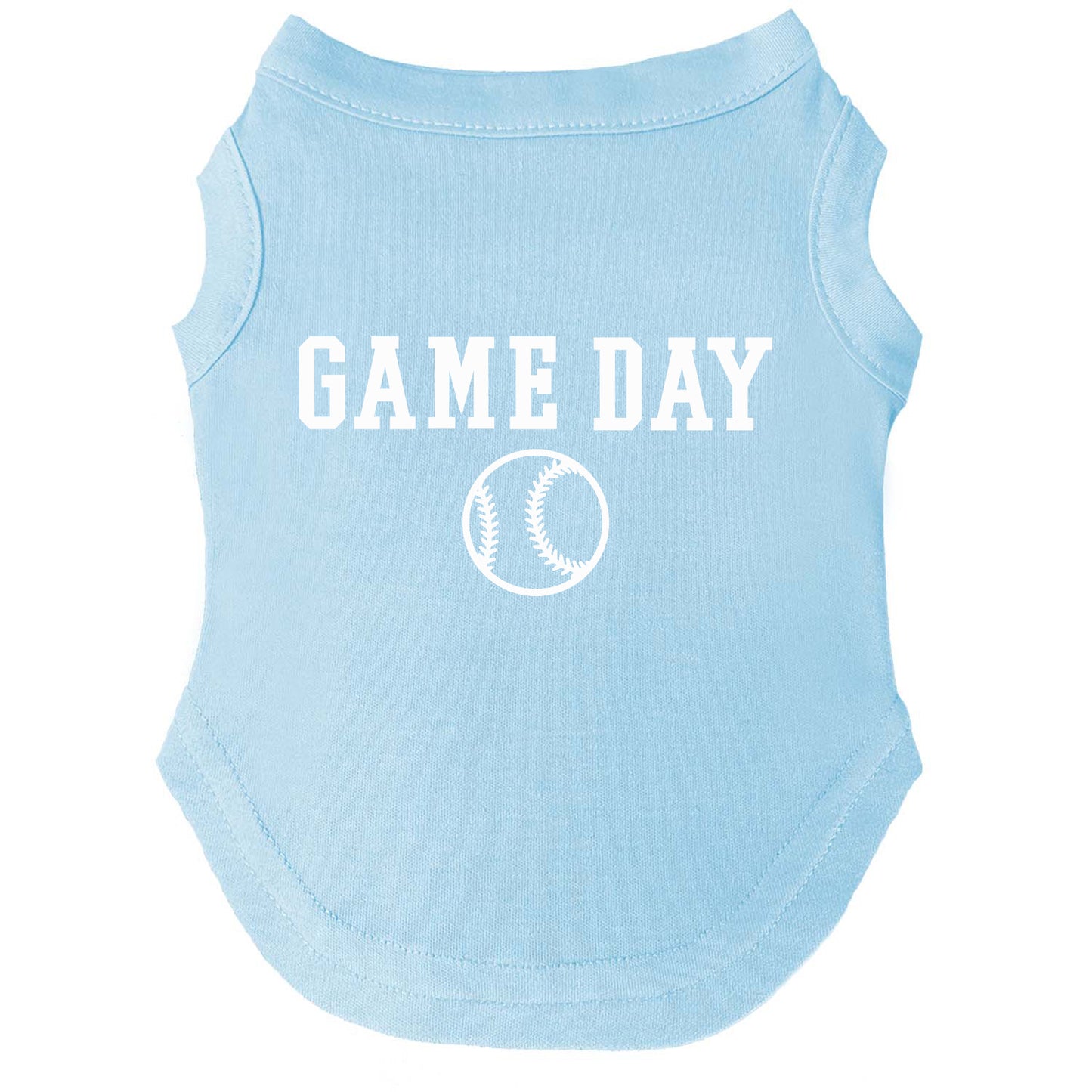 Game Day | Baseball Dog Tee | Sports Pet Shirt | Athletic Dog Apparel | Team Spirit Outfit for Dogs | Game Day Dog Clothes