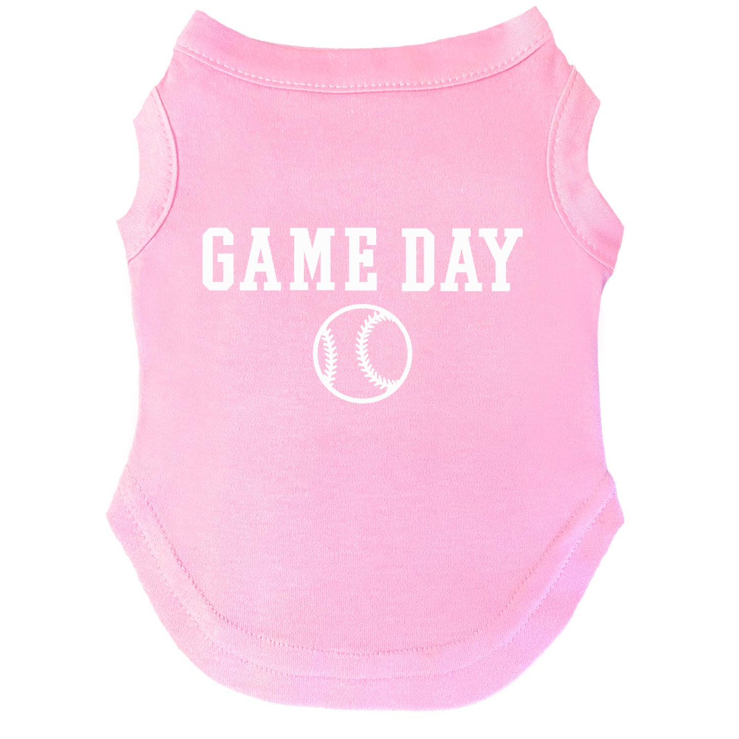 Game Day | Baseball Dog Tee | Sports Pet Shirt | Athletic Dog Apparel | Team Spirit Outfit for Dogs | Game Day Dog Clothes