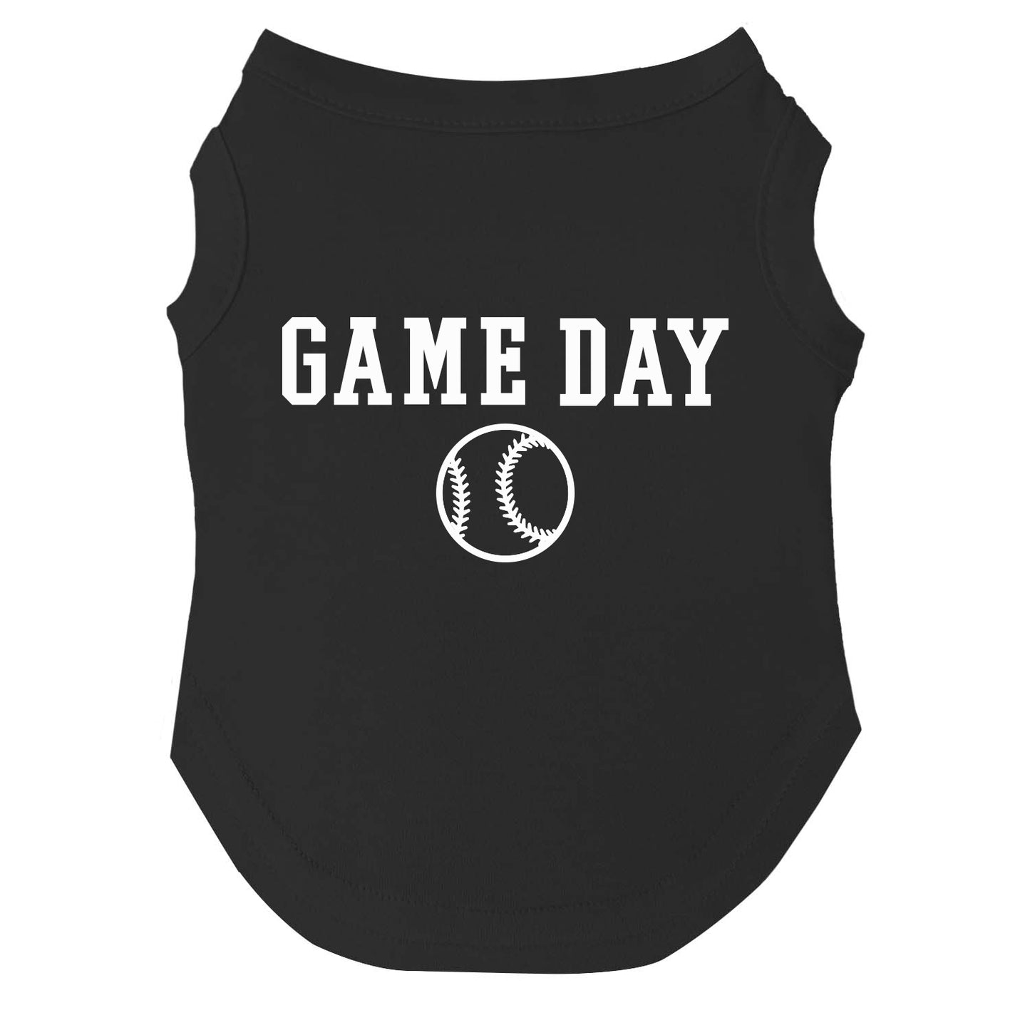 Game Day | Baseball Dog Tee | Sports Pet Shirt | Athletic Dog Apparel | Team Spirit Outfit for Dogs | Game Day Dog Clothes