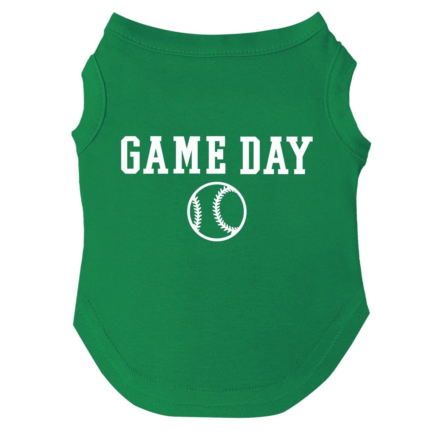 Game Day | Baseball Dog Tee | Sports Pet Shirt | Athletic Dog Apparel | Team Spirit Outfit for Dogs | Game Day Dog Clothes