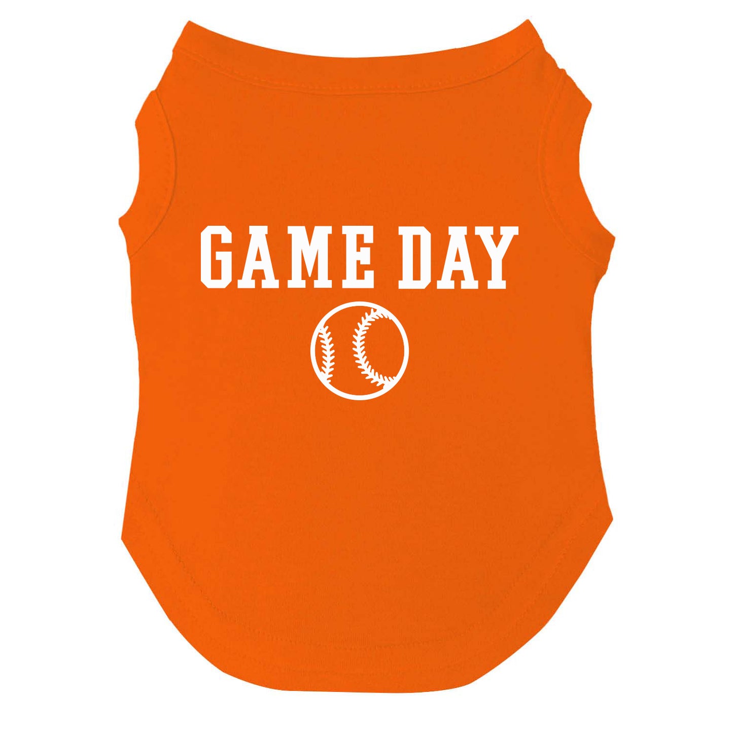 Game Day | Baseball Dog Tee | Sports Pet Shirt | Athletic Dog Apparel | Team Spirit Outfit for Dogs | Game Day Dog Clothes