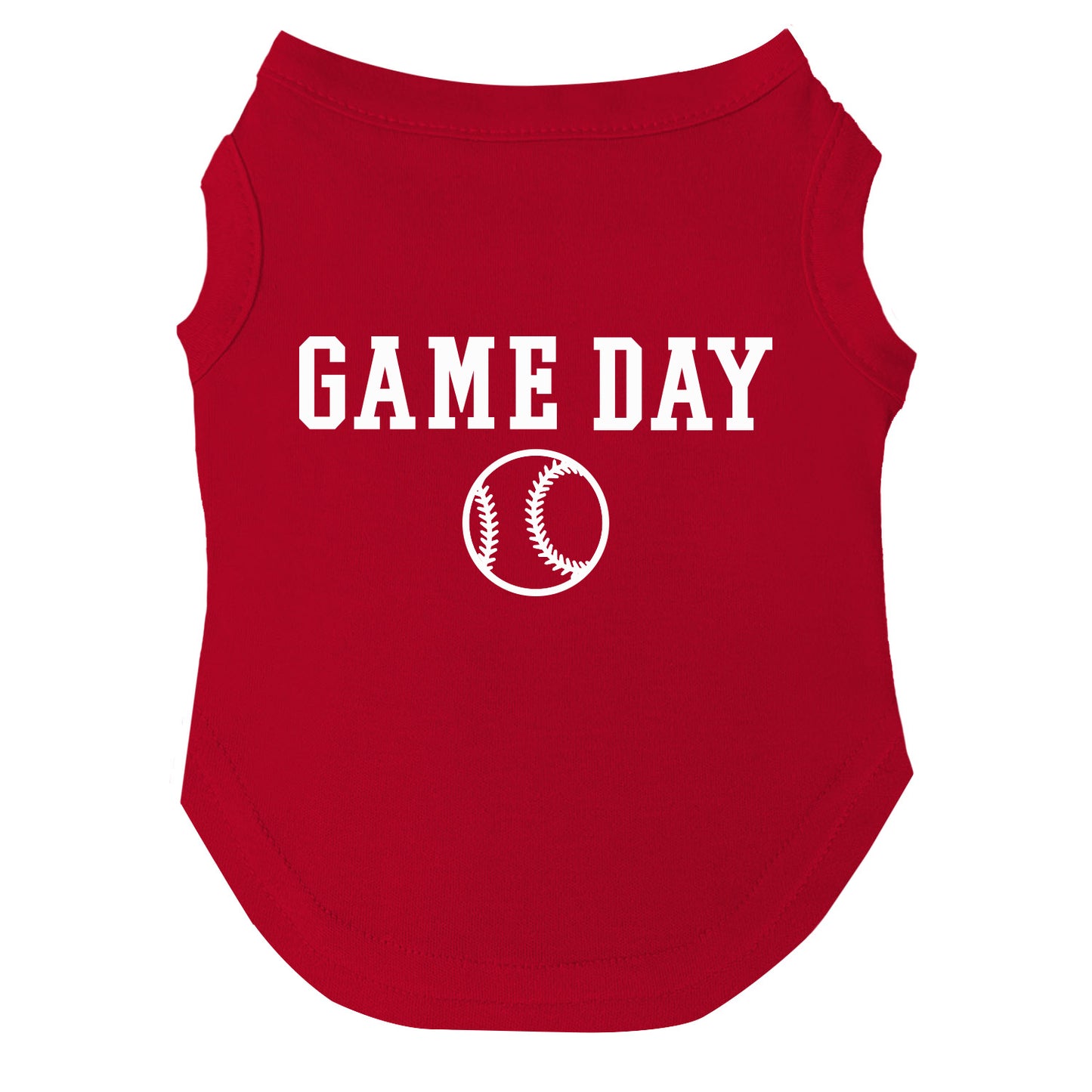 Game Day | Baseball Dog Tee | Sports Pet Shirt | Athletic Dog Apparel | Team Spirit Outfit for Dogs | Game Day Dog Clothes