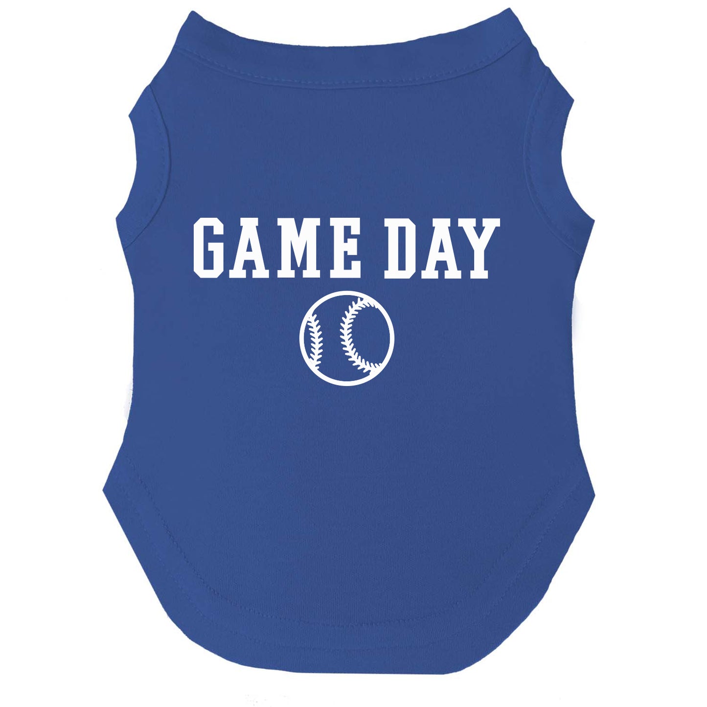 Game Day | Baseball Dog Tee | Sports Pet Shirt | Athletic Dog Apparel | Team Spirit Outfit for Dogs | Game Day Dog Clothes