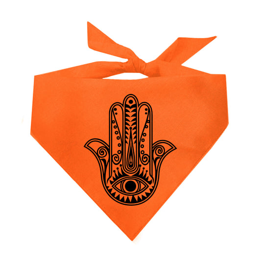 Hamsa Hand Amulet Yoga Dog Bandana