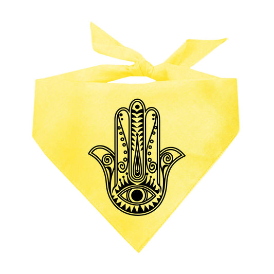 Hamsa Hand Amulet Yoga Dog Bandana