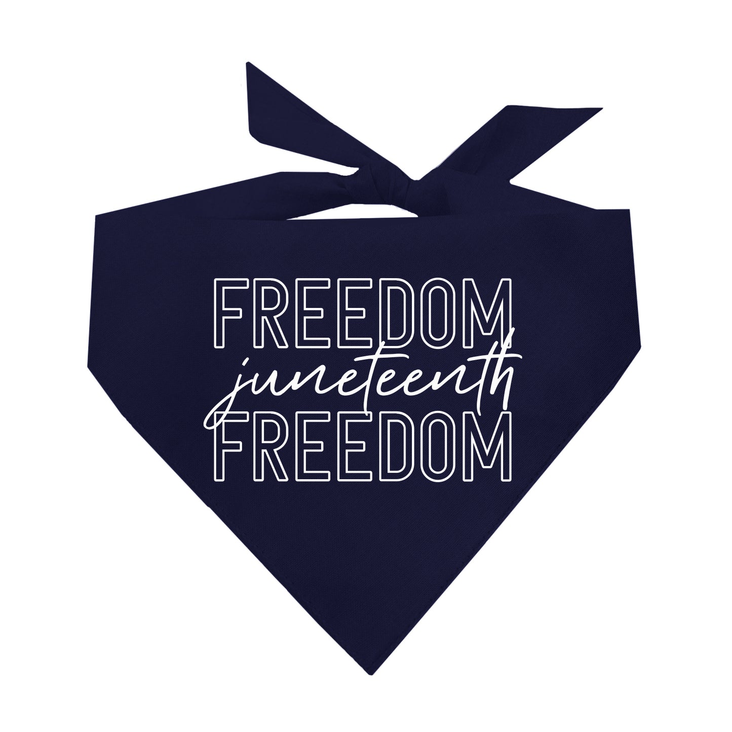 Freedom Juneteenth Freedom Triangle Dog Bandana