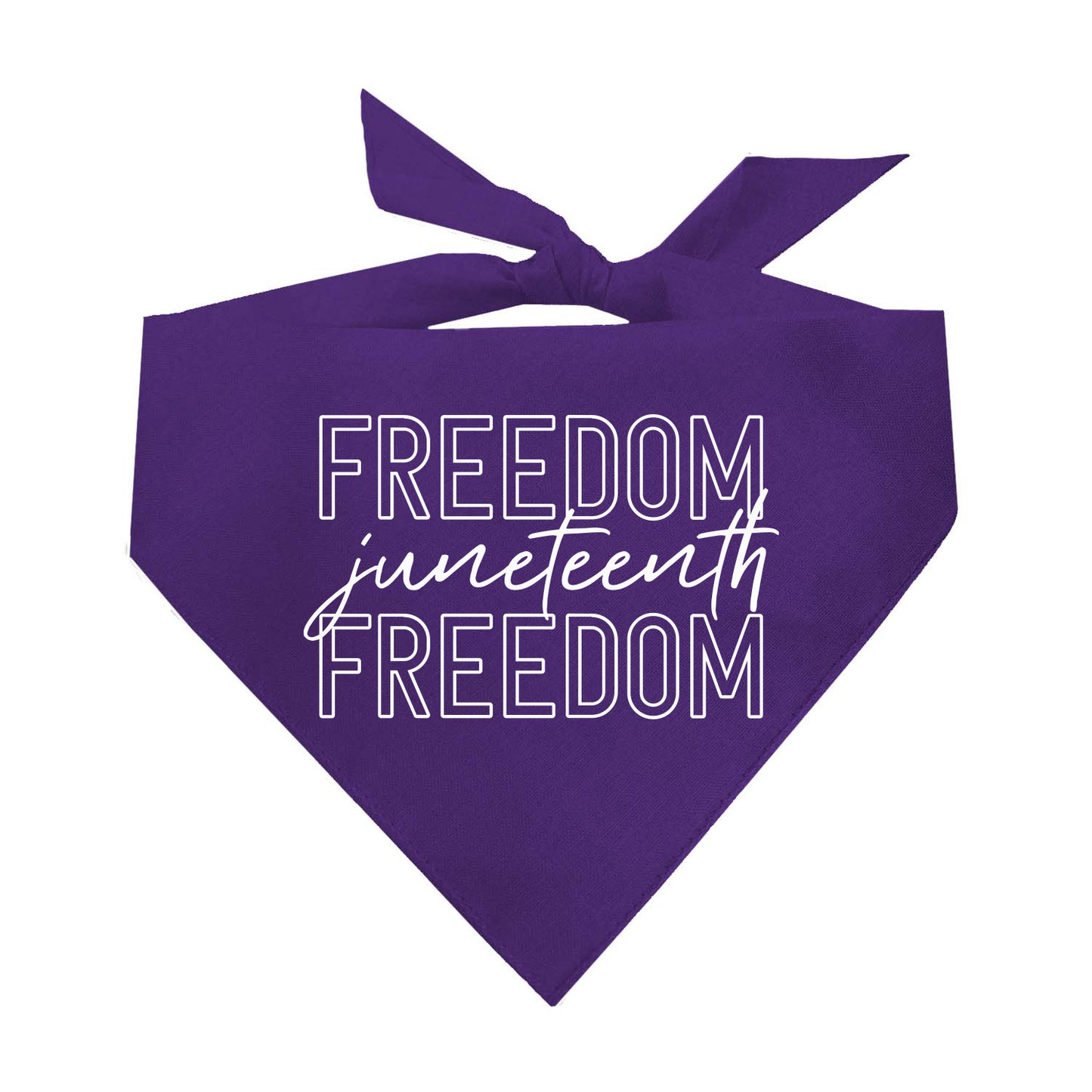 Freedom Juneteenth Freedom Triangle Dog Bandana