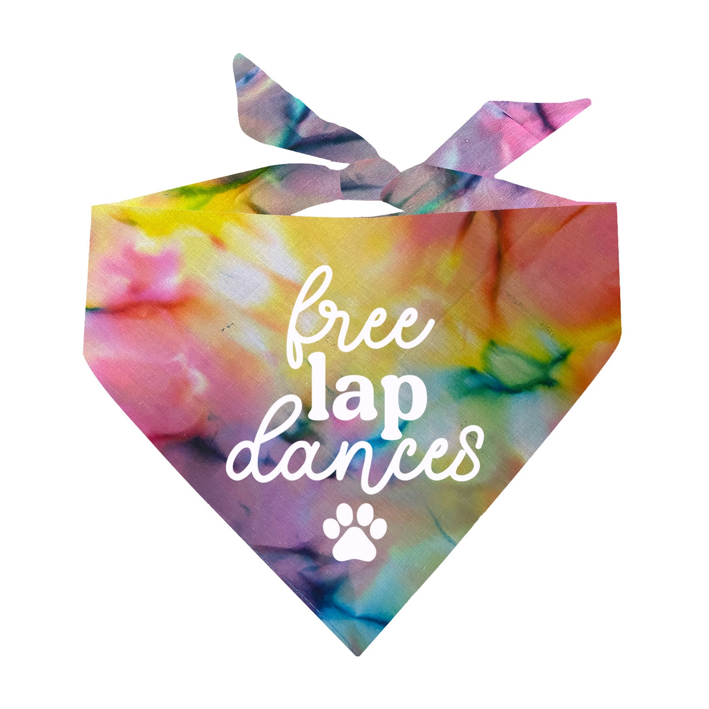 Free Lap Dances Rainbow Pattern Dog Bandana