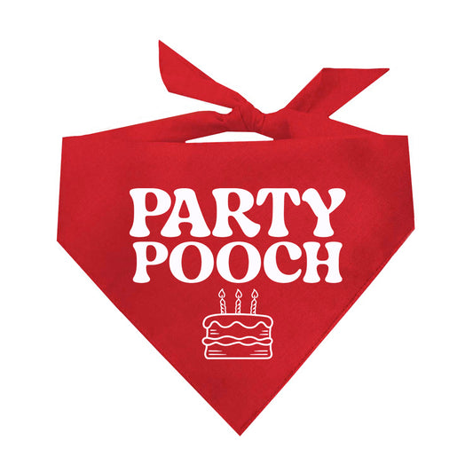 Party Pooch Triangle Dog Bandana