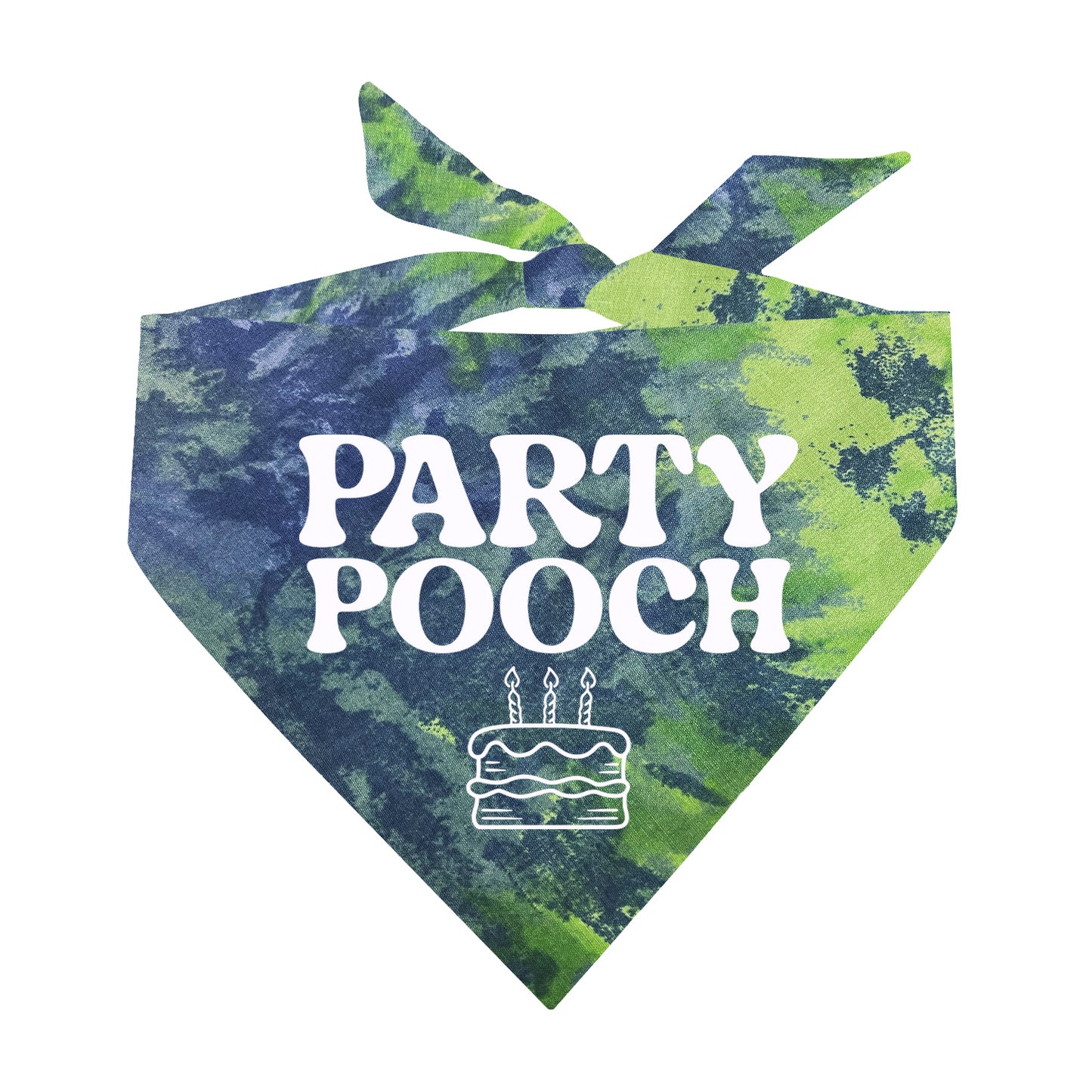 Party Pooch Scrunch Tie Dye Pattern Dog Bandana