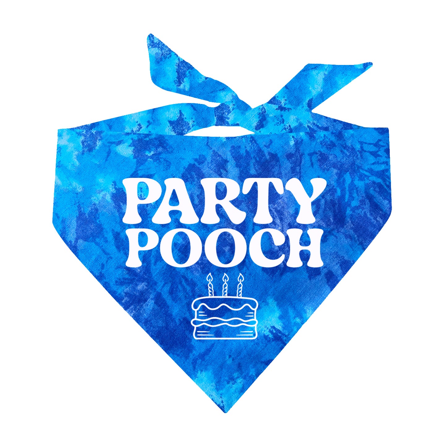 Party Pooch Scrunch Tie Dye Pattern Dog Bandana