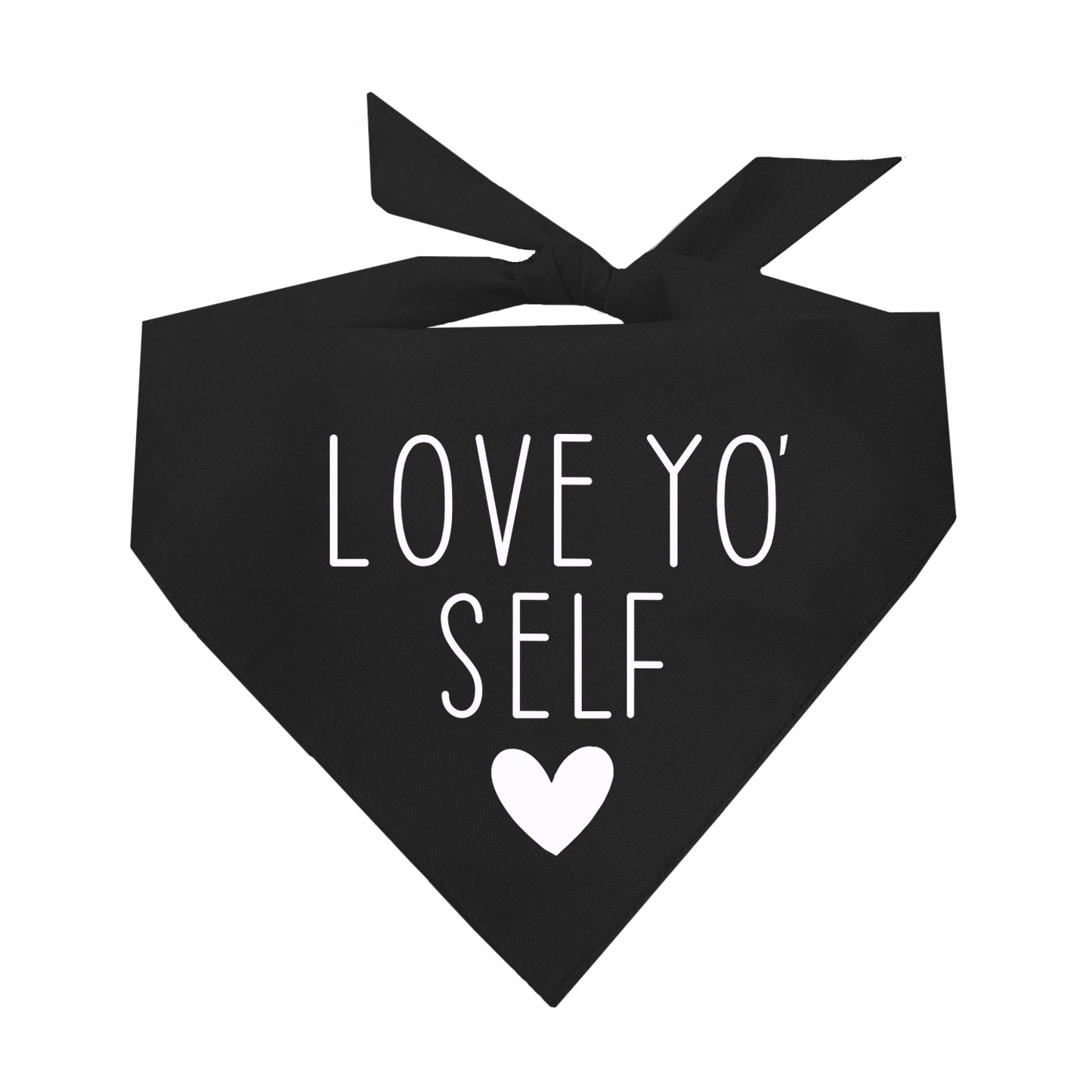 Love Yo' Self Triangle Dog Bandana
