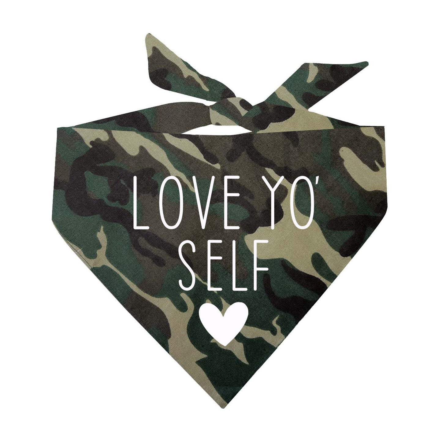 Love Yo' Self Triangle Dog Bandana