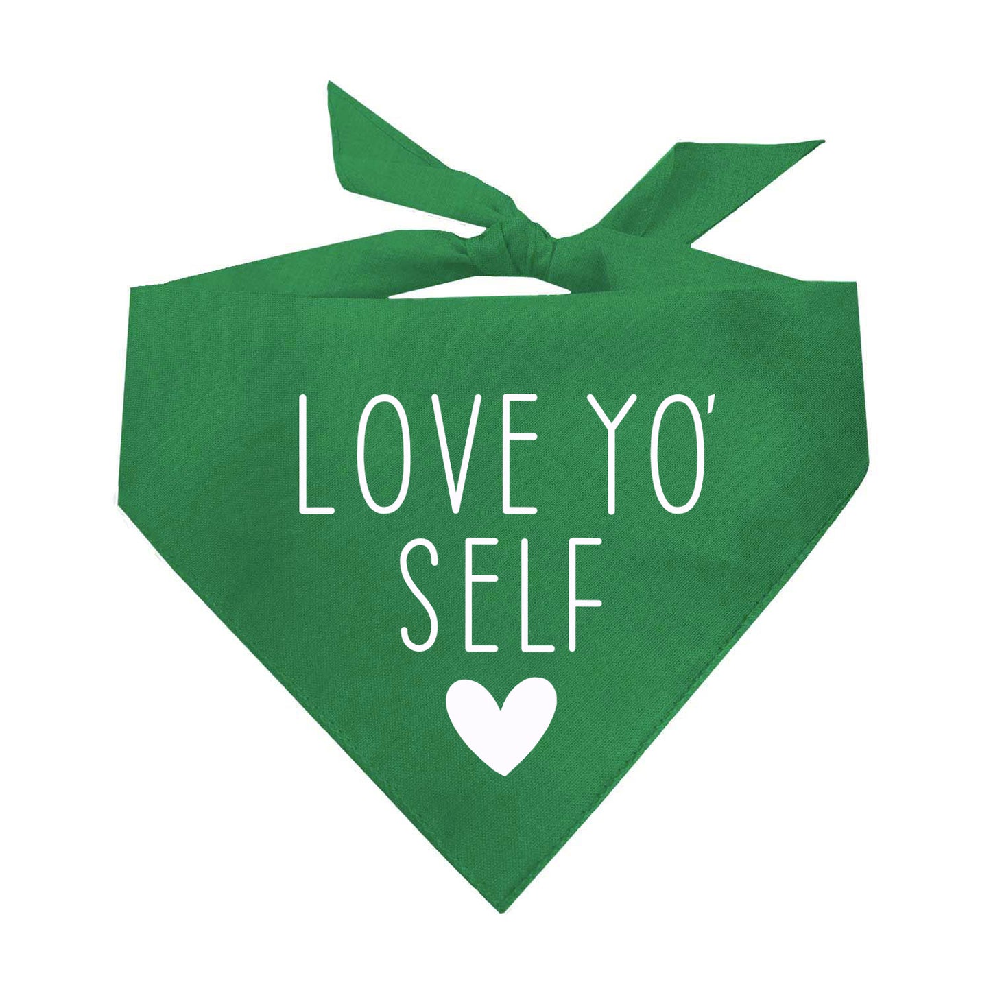 Love Yo' Self Triangle Dog Bandana