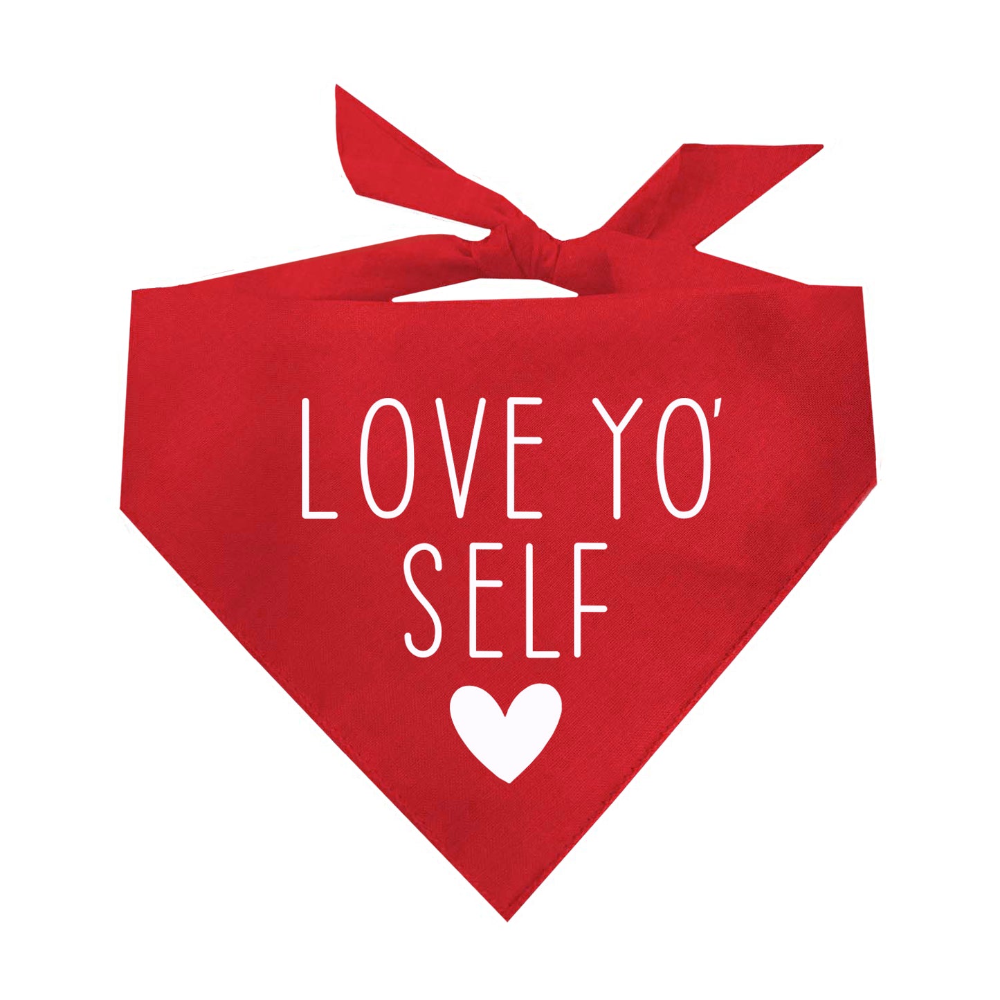 Love Yo' Self Triangle Dog Bandana
