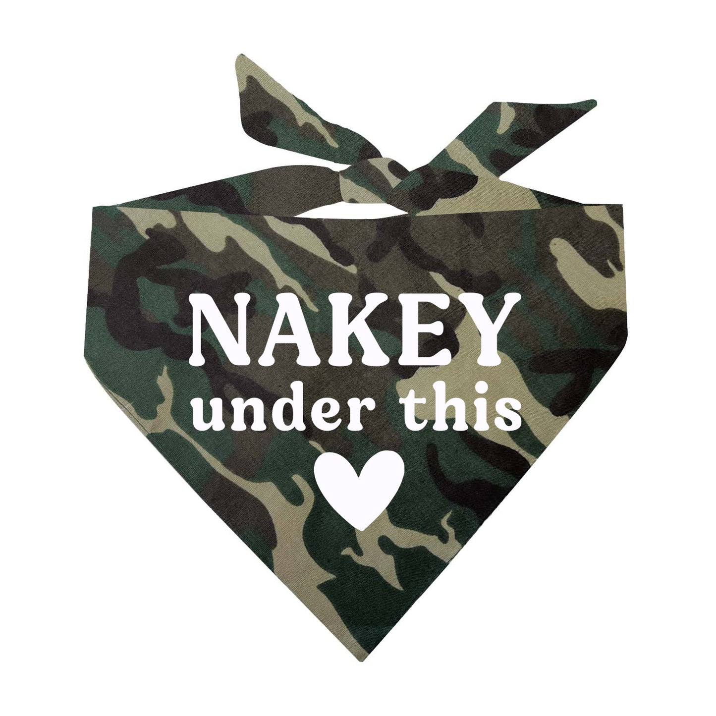 Nakey Under This Triangle Dog Bandana