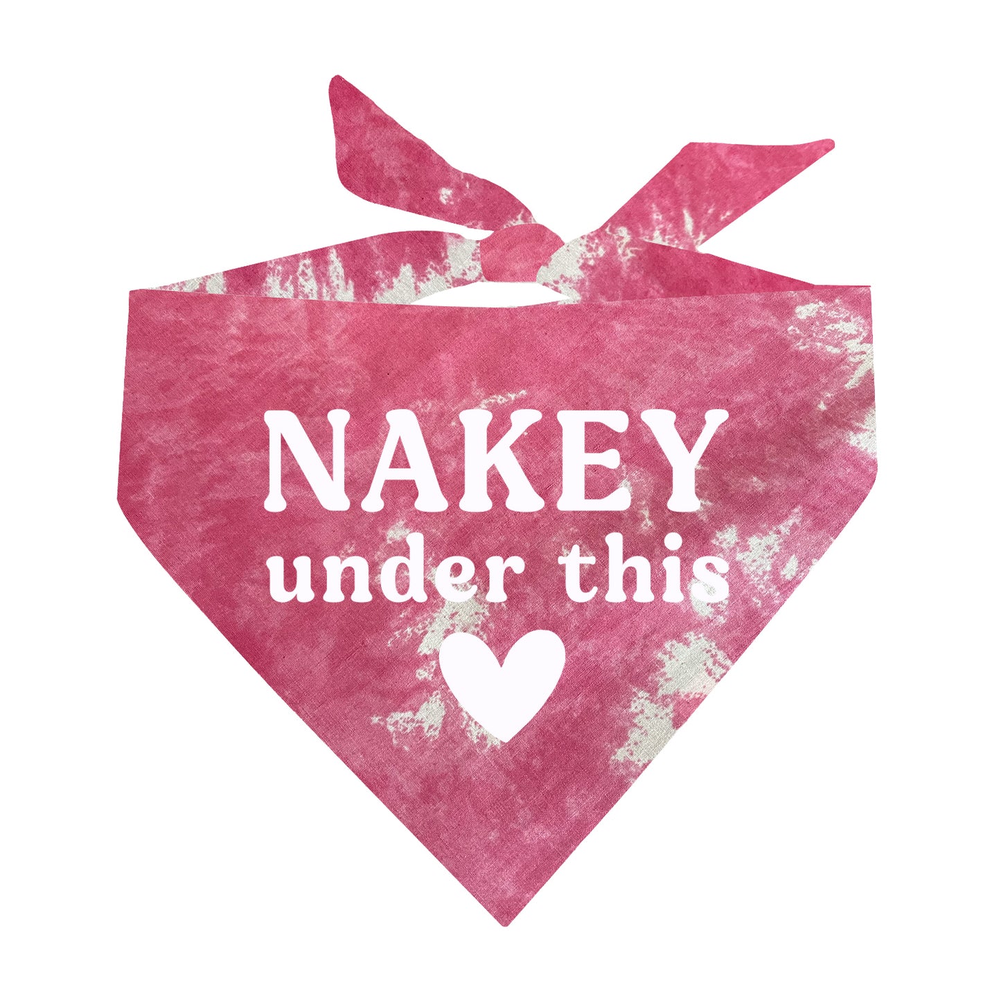 Nakey Under This Scrunch Tie Dye Pattern Dog Bandana