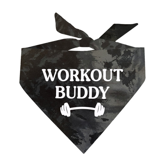 Workout Buddy Scrunch Tie Dye Pattern Dog Bandana