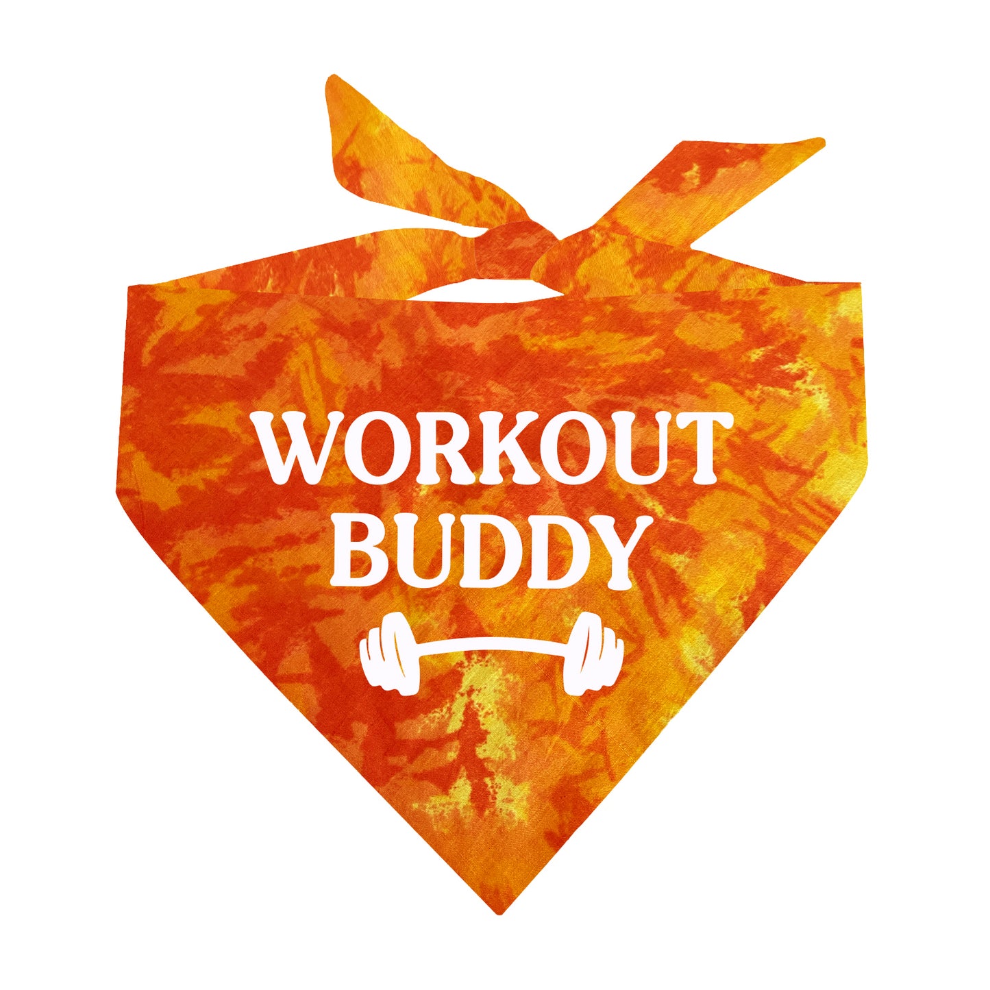 Workout Buddy Scrunch Tie Dye Pattern Dog Bandana