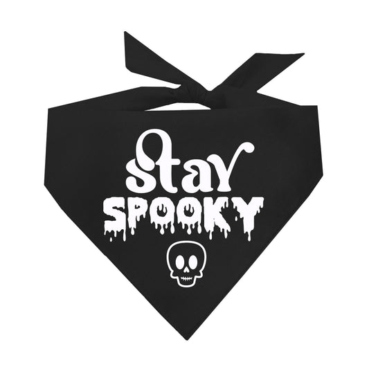 Stay Spooky Triangle Dog Bandana