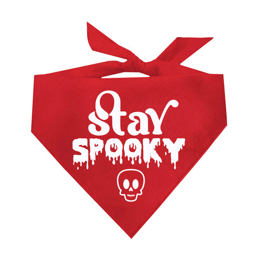 Stay Spooky Triangle Dog Bandana