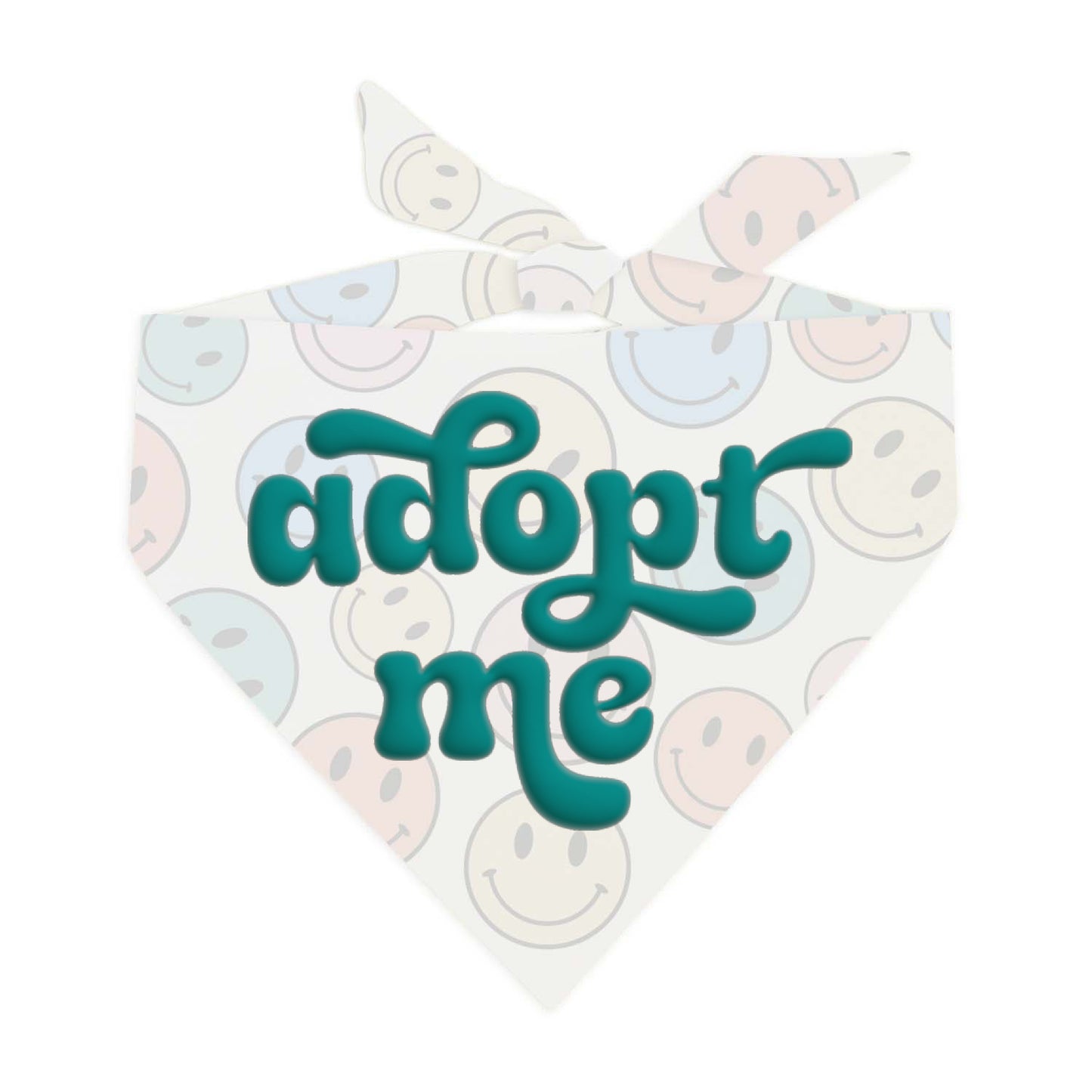 Adopt Me Dog Bandana – Puff Print Rescue Bandana for Adoptable Dogs | Shelter & Foster Pet Accessory