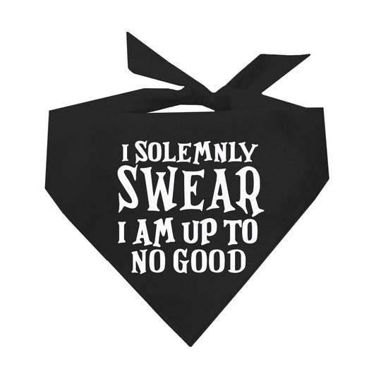 I Solemnly Swear I Am Up To No Good Triangle Dog Bandana