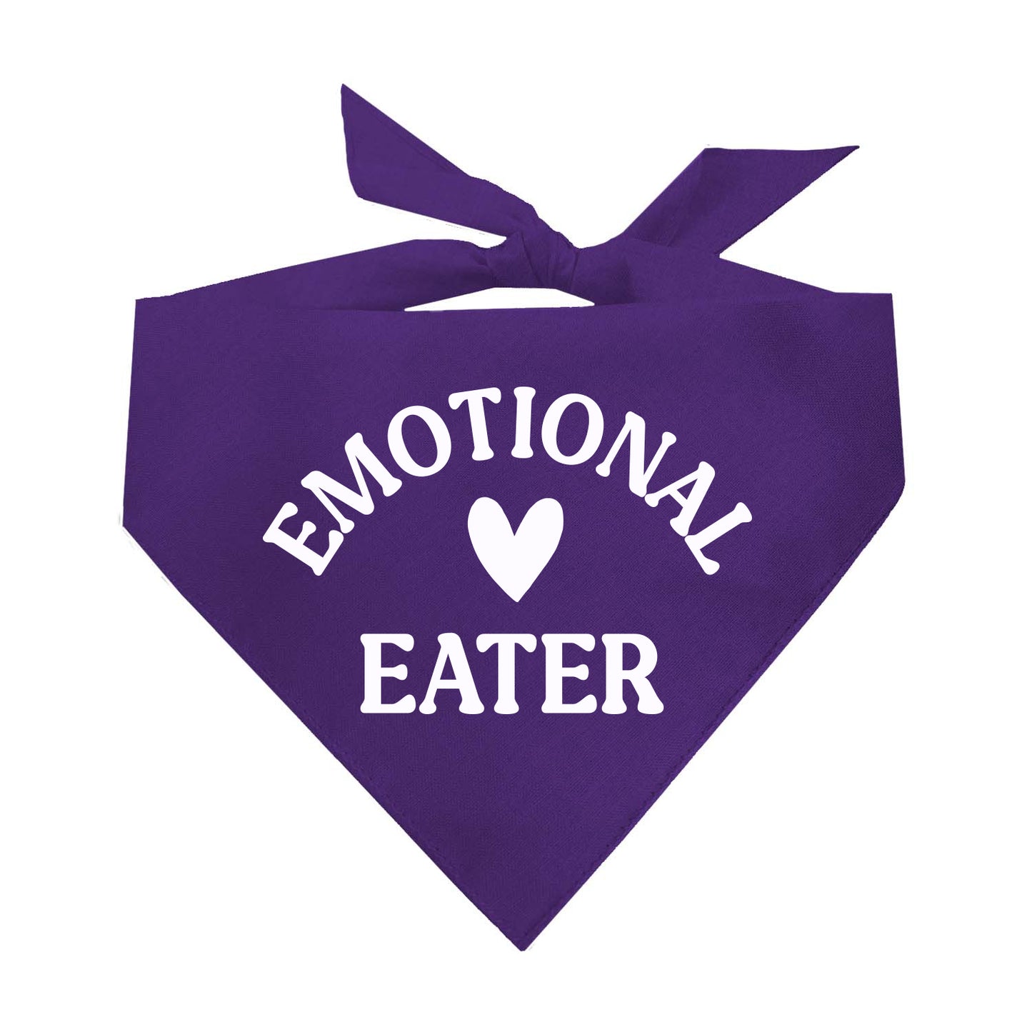 Emotional Eater Foodie Triangle Dog Bandana