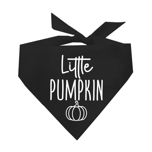 Little Pumpkin Fall Halloween Triangle Dog Bandana