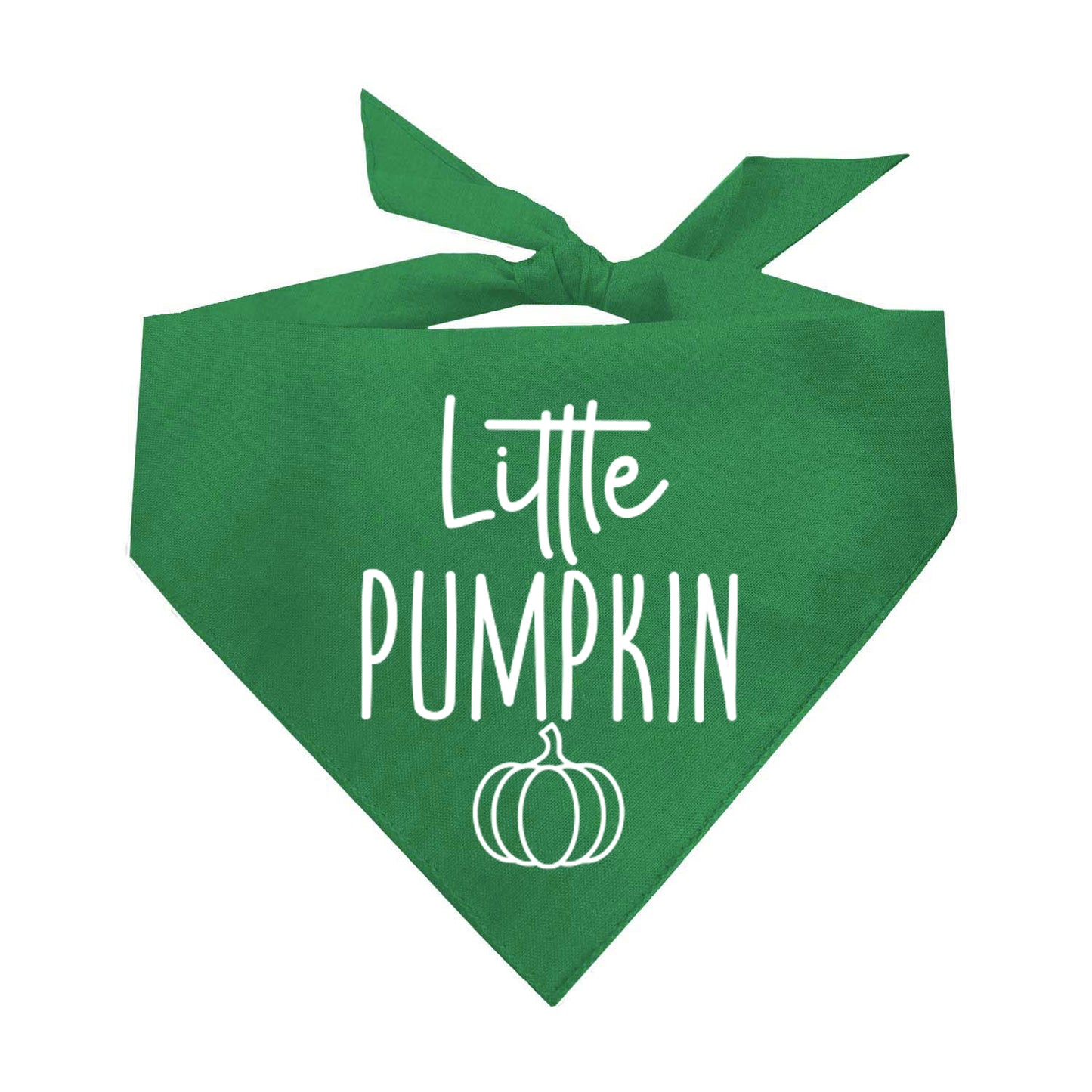 Little Pumpkin Fall Halloween Triangle Dog Bandana