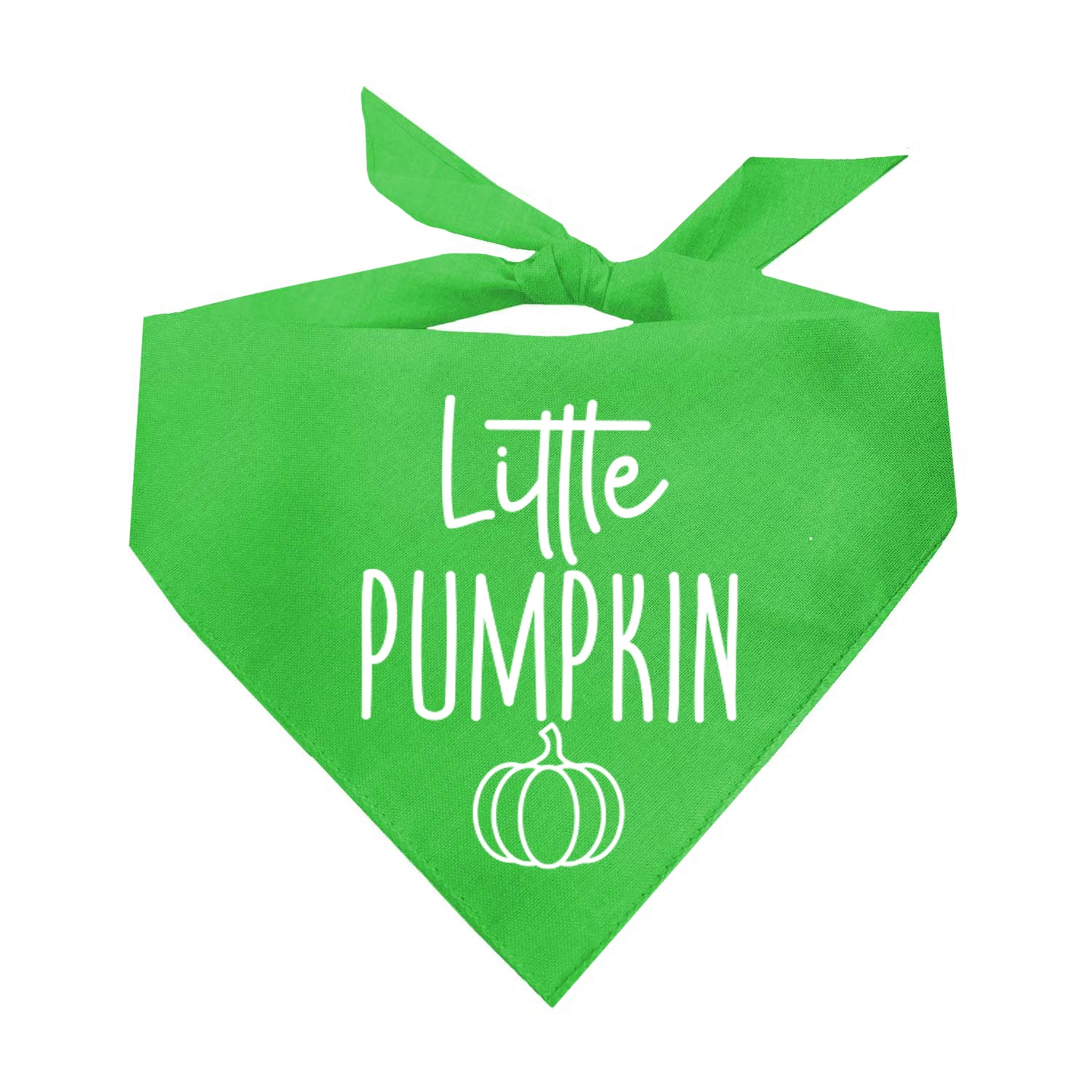 Little Pumpkin Fall Halloween Triangle Dog Bandana