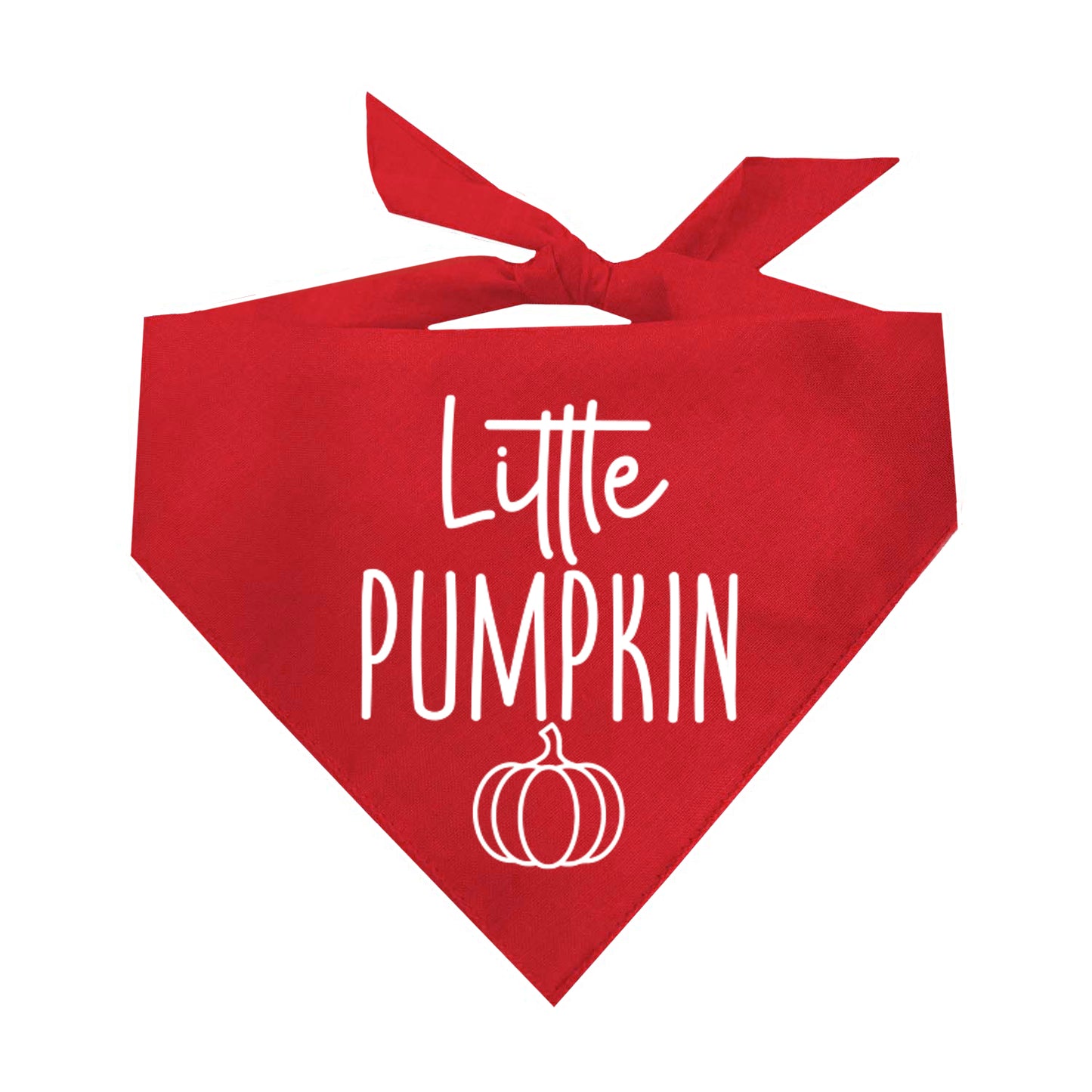 Little Pumpkin Fall Halloween Triangle Dog Bandana