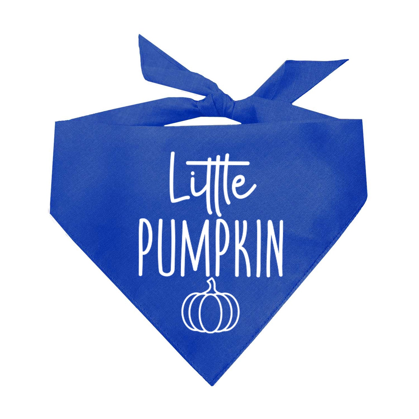 Little Pumpkin Fall Halloween Triangle Dog Bandana