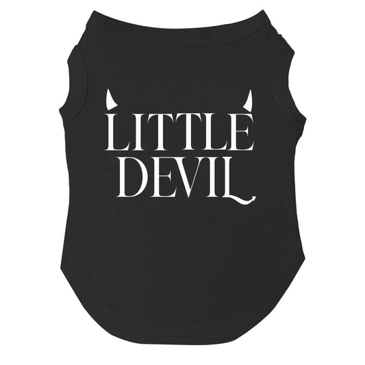 Little Devil Dog Tee | Soft Cotton Blend | Made in USA | Funny Pet Outfit | Playful Pup Apparel