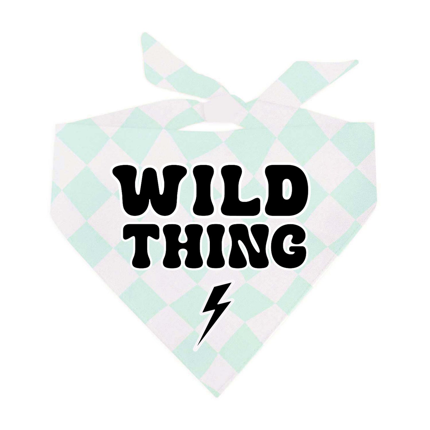 Wild Thing Lightning Bolt Trendy Neon Dog Bandana