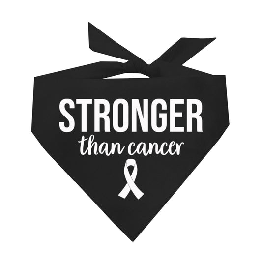 Stronger Than Cancer Dog Bandana