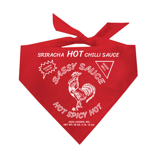 Hot Sauce Triangle Dog Bandana