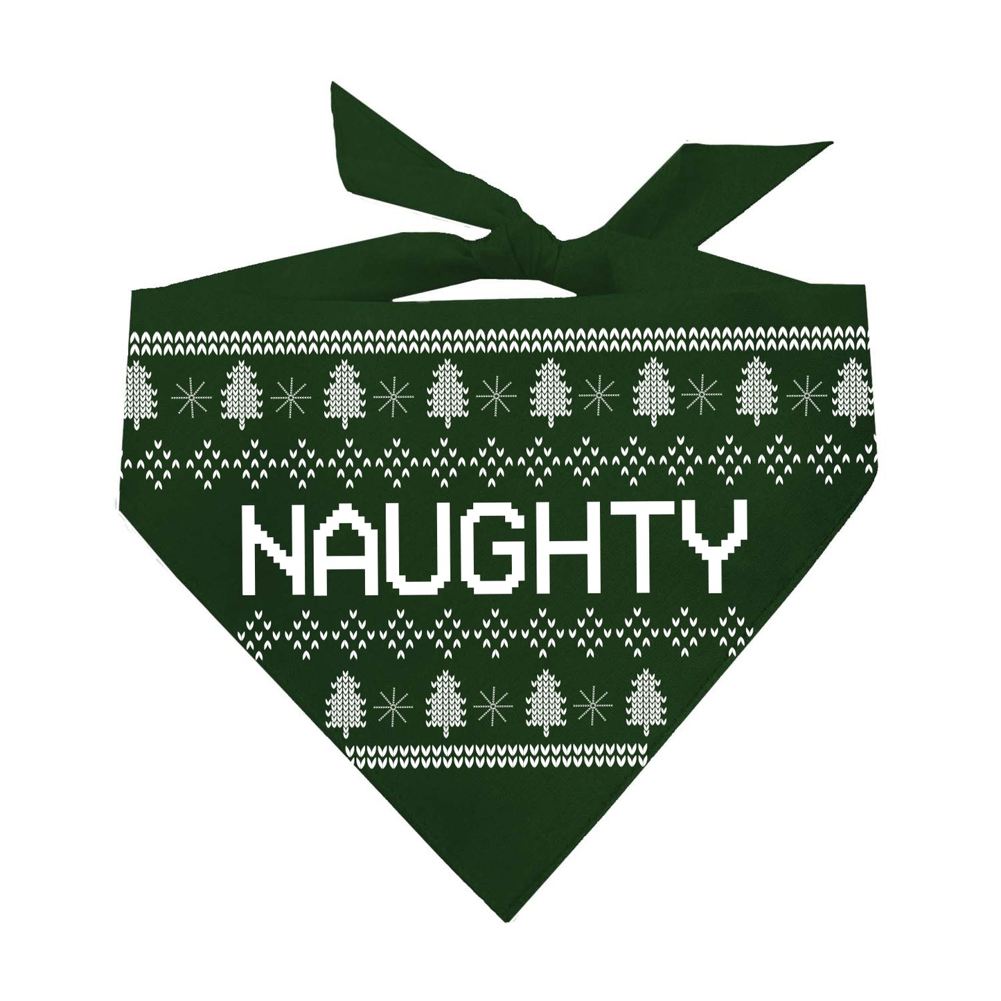 Naughty Ugly Sweater Dog Bandana