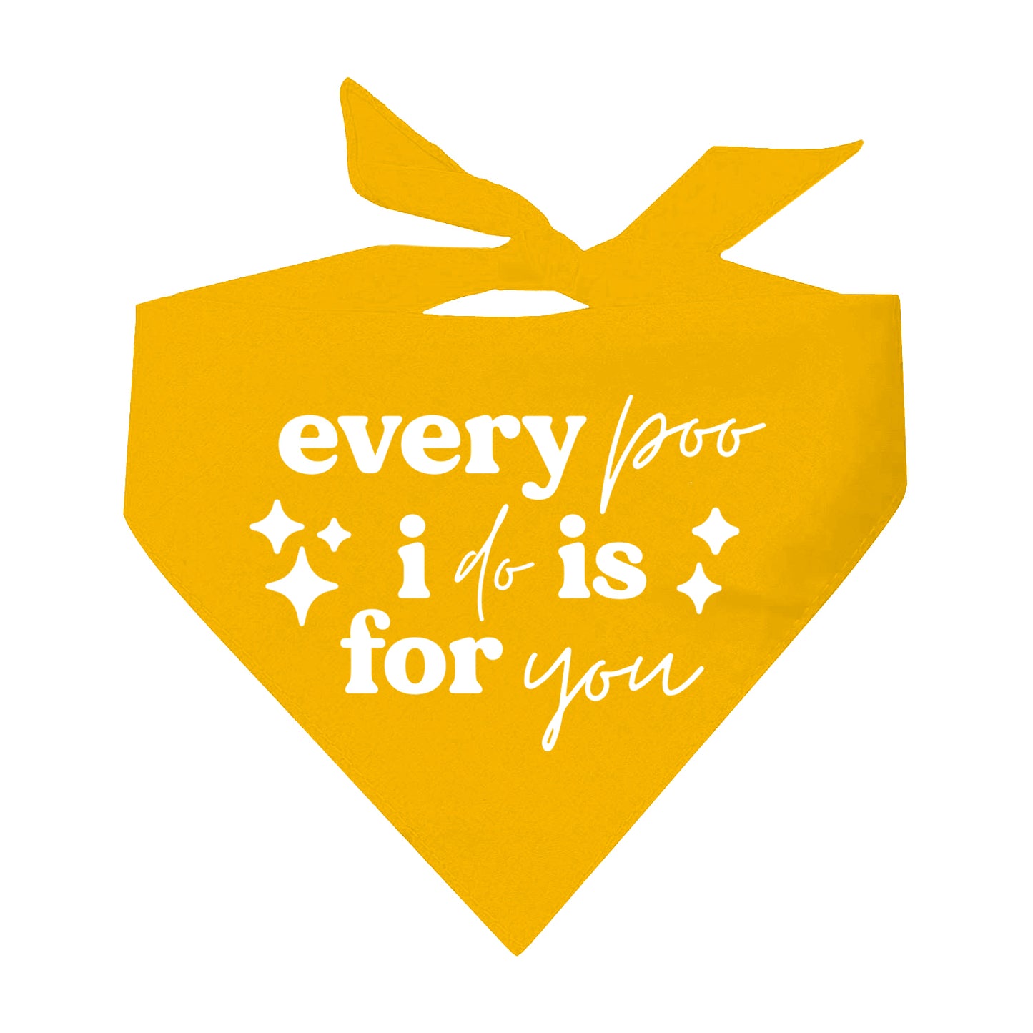 Every Poo I Do Is For You Valentine's Day Triangle Dog Bandana
