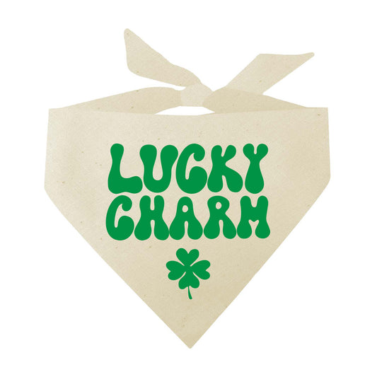 Lucky Charm (Green) St. Patrick's Day Triangle Dog Bandana