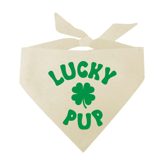 Lucky Pup (Green) St. Patrick's Day Triangle Dog Bandana