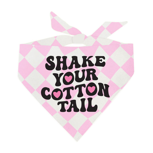 Shake Your Cotton Tail Easter Triangle Dog Bandana