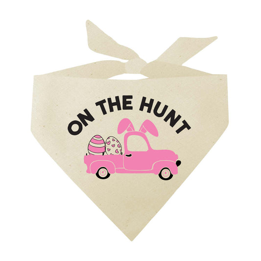 On The Hunt Easter Triangle Dog Bandana