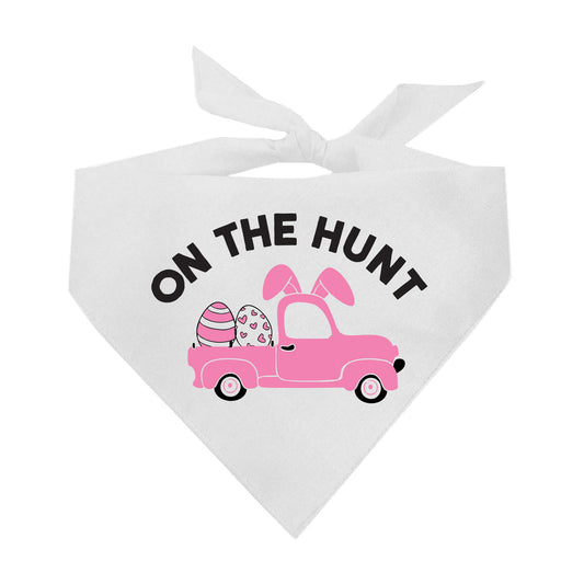 On The Hunt Easter Triangle Dog Bandana
