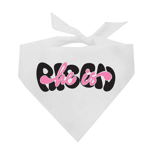 He Is Risen Easter Triangle Dog Bandana