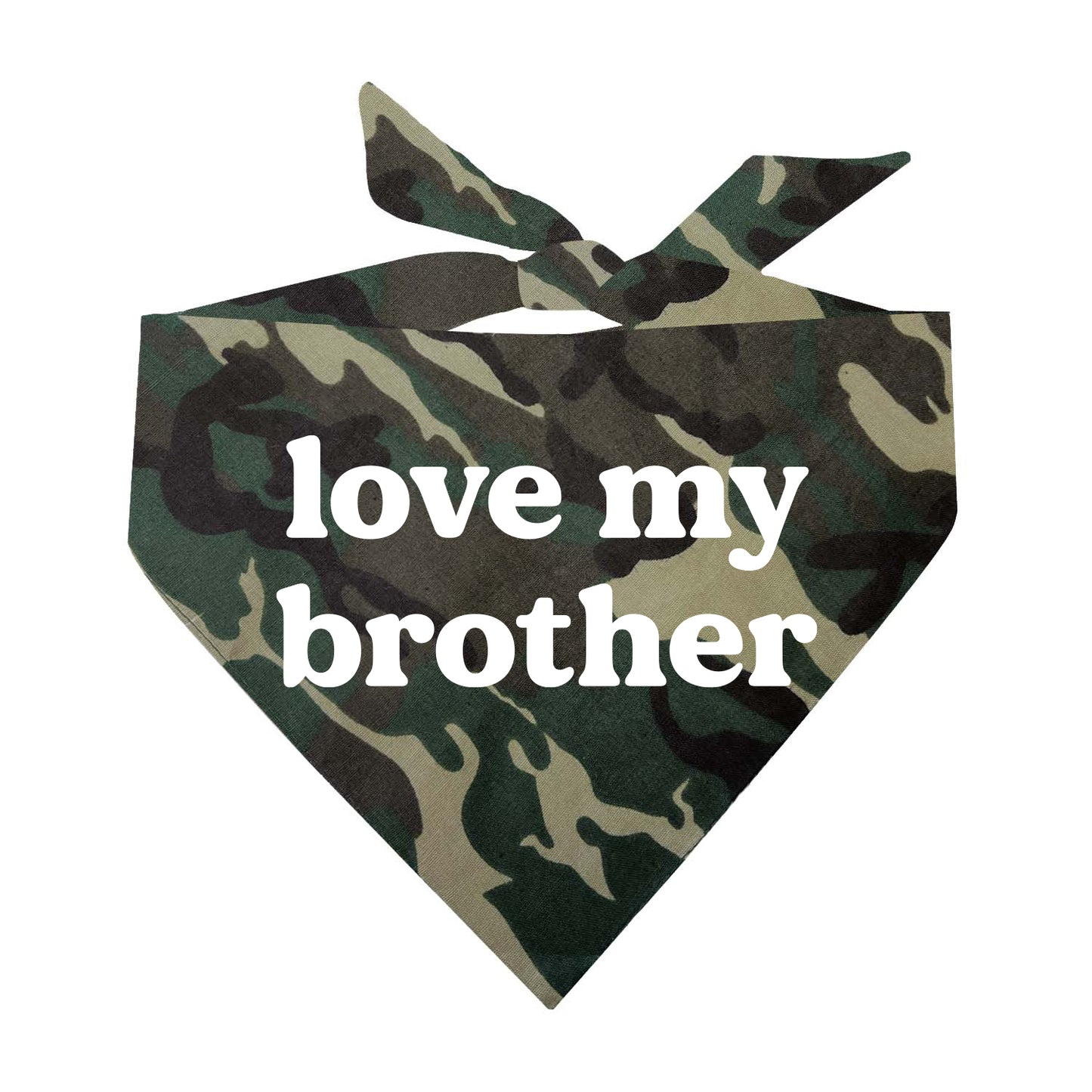 Love My Brother Triangle Dog Bandana